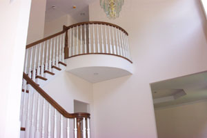 Entry Foyer, 22' Ceiling, Custom Staircase